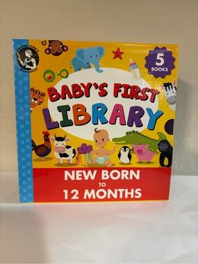 Baby's First Library Board Book Set - Yellow Multi Color